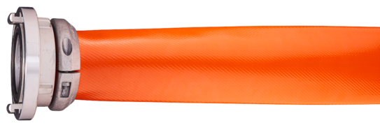Orange GH HILCOFLEX PU DRAG hose with STORZ segment binding | © GH