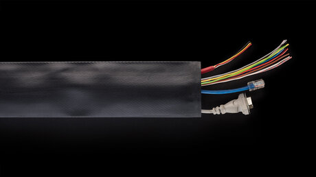 Black GH PROTECTOFLEX EPDM protects different kind of cable | © GH